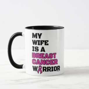 Mug Guerrier/Bloque/Femme...Cancer du sein