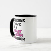 Mug Guerrier/Bloque/Quelqu'Un Que J'Aime...Cancer du S (Devant gauche)