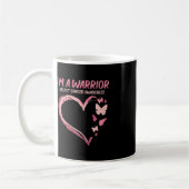Mug Guerrier Coeur Papillon du sein Conscience du canc (Gauche)