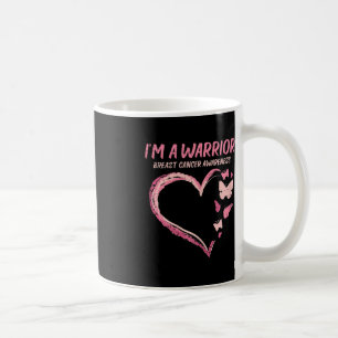 Mug Guerrier Coeur Papillon du sein Conscience du canc