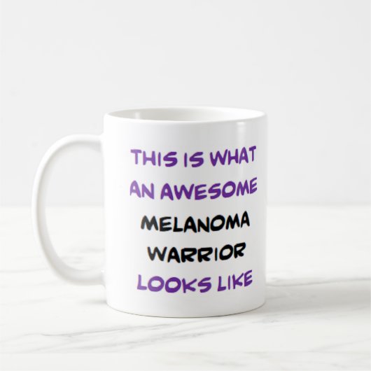 Mug guerrier contre le mélanome, formidable (Gauche)