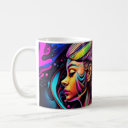 Mug Guerrier d'amour Neon #4 (Gauche)