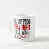 Mug Guerrier de cancer de poumon (Devant gauche)