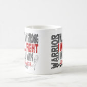 Mug Guerrier de cancer de poumon (Centre)