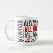 Mug Guerrier de cancer de poumon (Gauche)