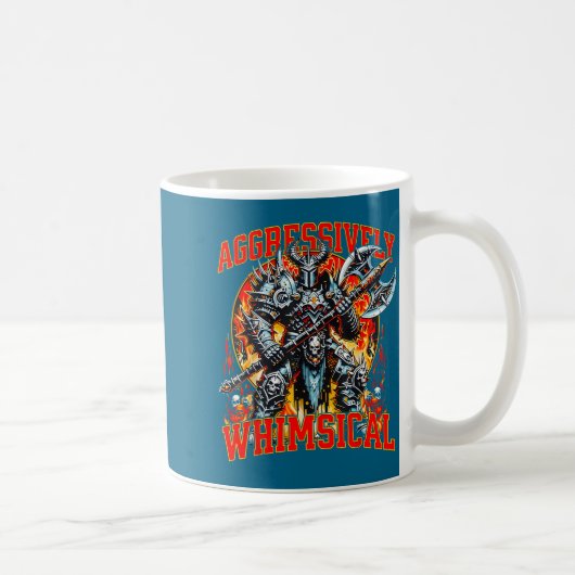 Mug Guerrier de combat de fantasy sombre agressivement (Droite)