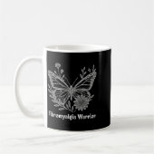 Mug Guerrier de la fibromyalgie Papillon de sensibilis (Gauche)
