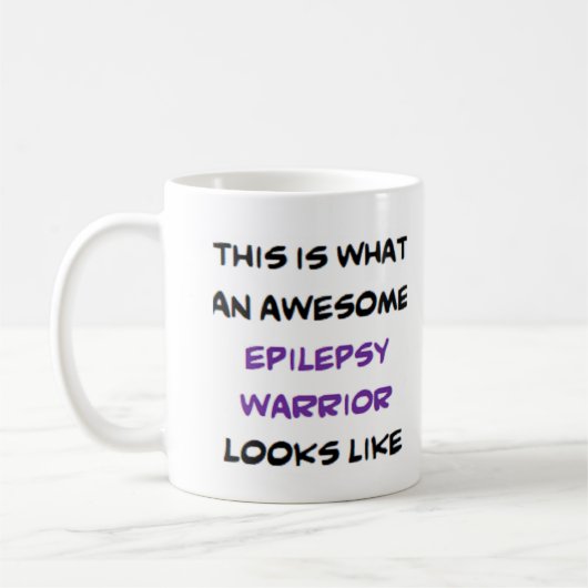 Mug guerrier de l'épilepsie, génial (Gauche)
