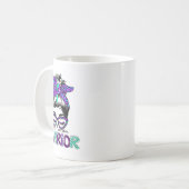 Mug Guerrier de prévention du suicide Messy Bun Suicid (Devant gauche)