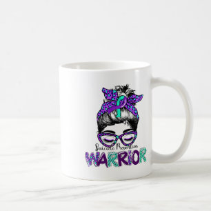 Mug Guerrier de prévention du suicide Messy Bun Suicid