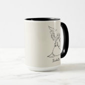 Mug Guerrier de Prière Conception & Personnaliser Nom (Devant droit)