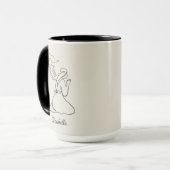 Mug Guerrier de Prière Conception & Personnaliser Nom (Devant gauche)