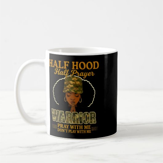 Mug Guerrier de prière de quartier Prière Ne joue pas (Gauche)