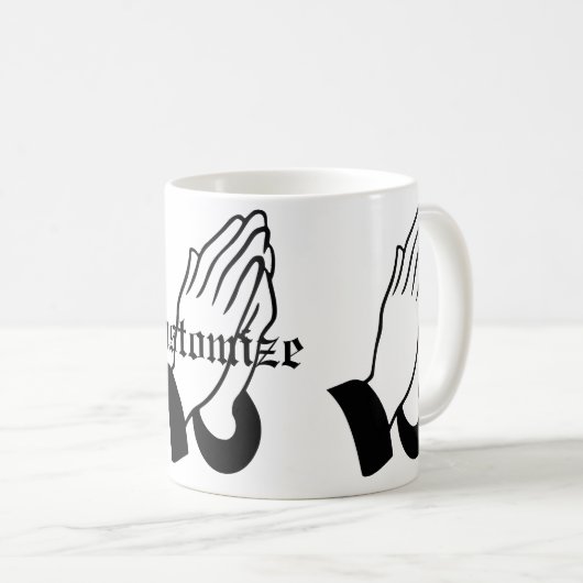 Mug Guerrier de prière prier Thunder_Cove (Devant droit)