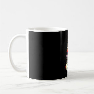 Mug Guerrier drôle de raton laveur cape arc-en-ciel fi