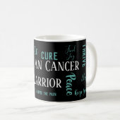 Mug Guerrier du cancer de l'ovaire (Devant droit)
