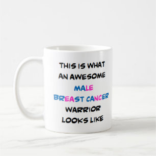 Mug guerrier du cancer du sein masculin, génial