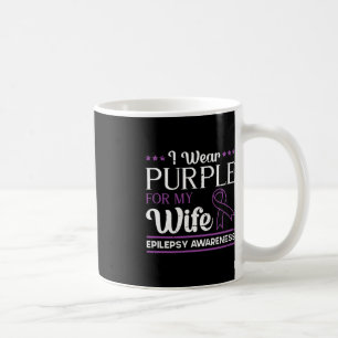 Mug Guerrier épileptique et épilepsie au ruban pourpre