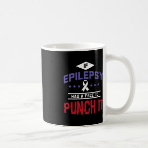 Mug Guerrier épileptique et épilepsie au ruban pourpre