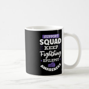 Mug Guerrier épileptique et épilepsie au ruban pourpre