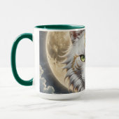Mug Guerrier épique de chat blindé (Gauche)