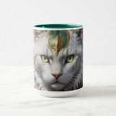 Mug Guerrier épique de chat blindé (Centre)