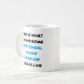 Mug guerrier péritonéal du cancer, génial (Devant gauche)