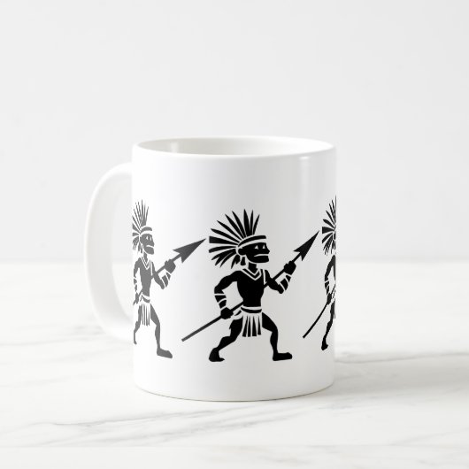Mug Guerrier Silhouette (Devant gauche)