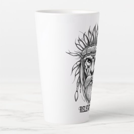 Mug guerrier viking sans relâche (Devant)