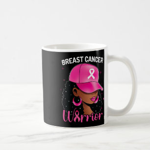 Mug Guerrière du cancer Femme noire Sensibilisation au