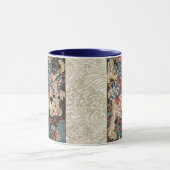 Mug GUERRIÈRE JAPONAISE TUANT UN CHAT MONSTREUX Ukiyoe (Centre)