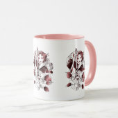 Mug Guerrière samouraï féminine (Devant droit)