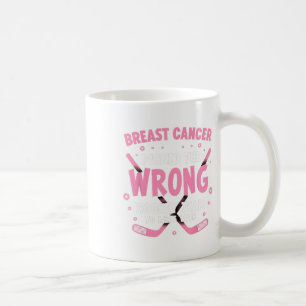 Mug Guerrière survivante du cancer du sein de hockey s