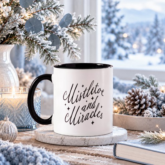 Mug Gui de Noël Mistletoe et Miracles