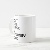 Mug Guichet cadeau du bureau du procureur Citation amu (Devant gauche)