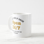 Mug Guichet d'aide de papa drôle ouvert 24h/24 et 7j/7 (Devant gauche)