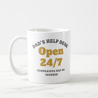 Mug Guichet d'aide de papa drôle ouvert 24h/24 et 7j/7