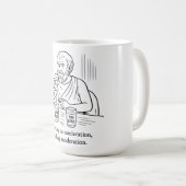 Mug Guide d'Aristote pour la modération (Devant droit)