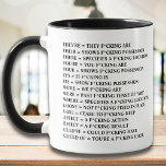 Mug Guide De Grammaire Funny Sarcastique Grammaire Exp<br><div class="desc">Funny Sarcastic Grammar Police Inapproprié Exemplaire,  vous pouvez donner ce cadeau sarcastique directement à votre frère,  soeur,  meilleur ami,  beaux-parents,  cousins,  patron,  collègues,  collègues,  littéralement,  n'importe qui.</div>