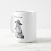 Mug Guide de montagne - conception de marmottes blanch (Devant gauche)