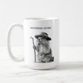 Mug Guide de montagne - conception de marmottes blanch (Gauche)