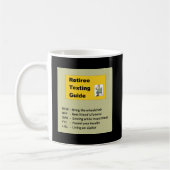 Mug Guide de service de mini-messages pour le retraité (Gauche)