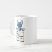 Mug Guide de survie du matin pour maman Blue Frenchie (Devant gauche)