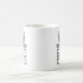 Mug Guide de survie du matin pour maman Blue Frenchie (Centre)