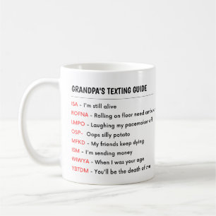 MUG GUIDE DE TEXTE GRAND-PARTENAIRE GRAND-PAPA FUNNY