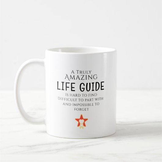 Mug Guide de vie incroyable Cadeau personnalisé diffic (Gauche)