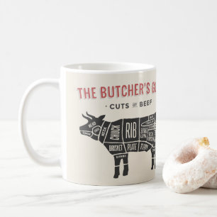 Mug Guide des bouchers Coupes de boeuf