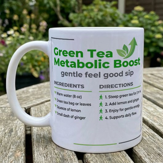 Mug Guide d'infusion de thé vert au citron et au ginge