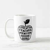Mug Guide du mentor enseignant éducateur Guru (Gauche)
