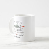 Mug Guide Enseignant Mentor Leader Personnalisé (Devant gauche)